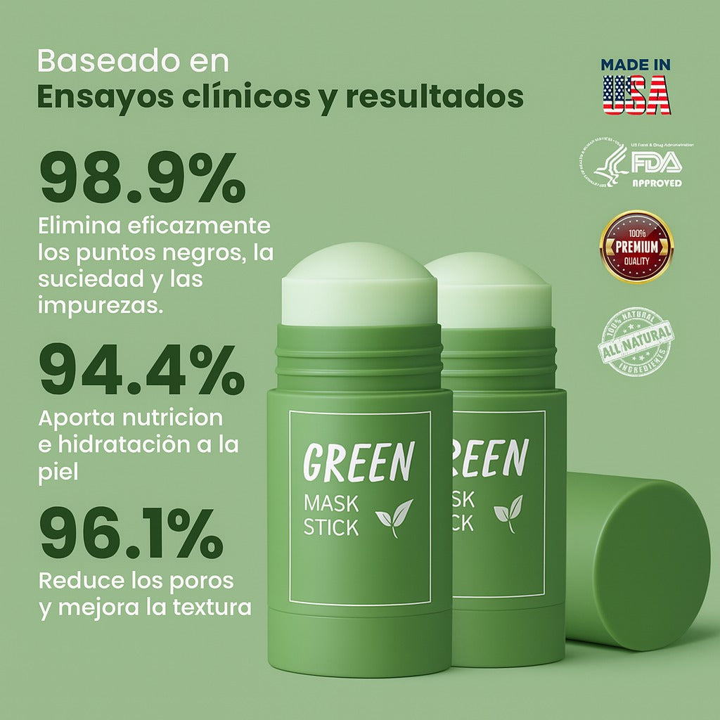 Mascarilla Green Mask Té Verde – ¡Llévate 3, Paga 1🔥
