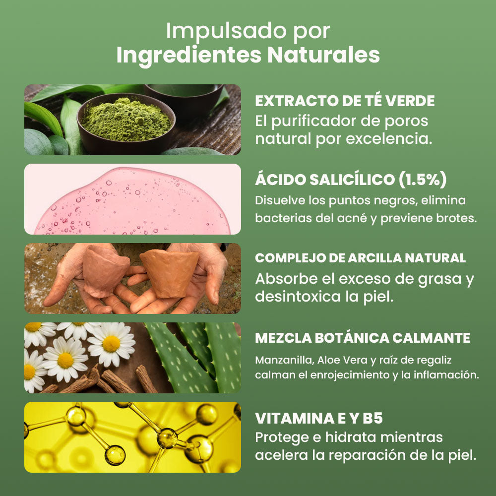 Mascarilla Green Mask Té Verde – ¡Llévate 3, Paga 1🔥
